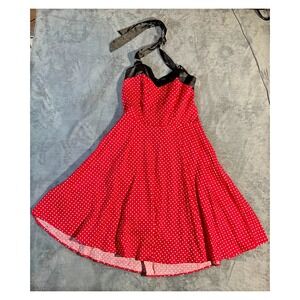 Dress Tells Red Polka Dot Junior Dress Size‎ XXXL